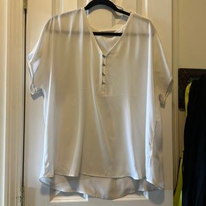 Maurices white dress tee XXL